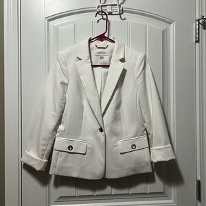 Calvin Klein White Blazer